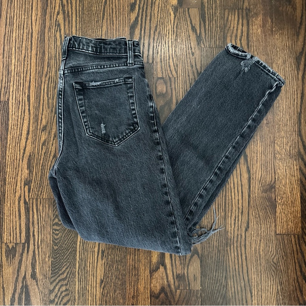 Abercrombie & Fitch Dark Gray Women's Straight Leg Jeans